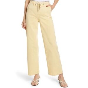 Almost NWOT Paige Carley Wide Leg Drawstring Jeans
